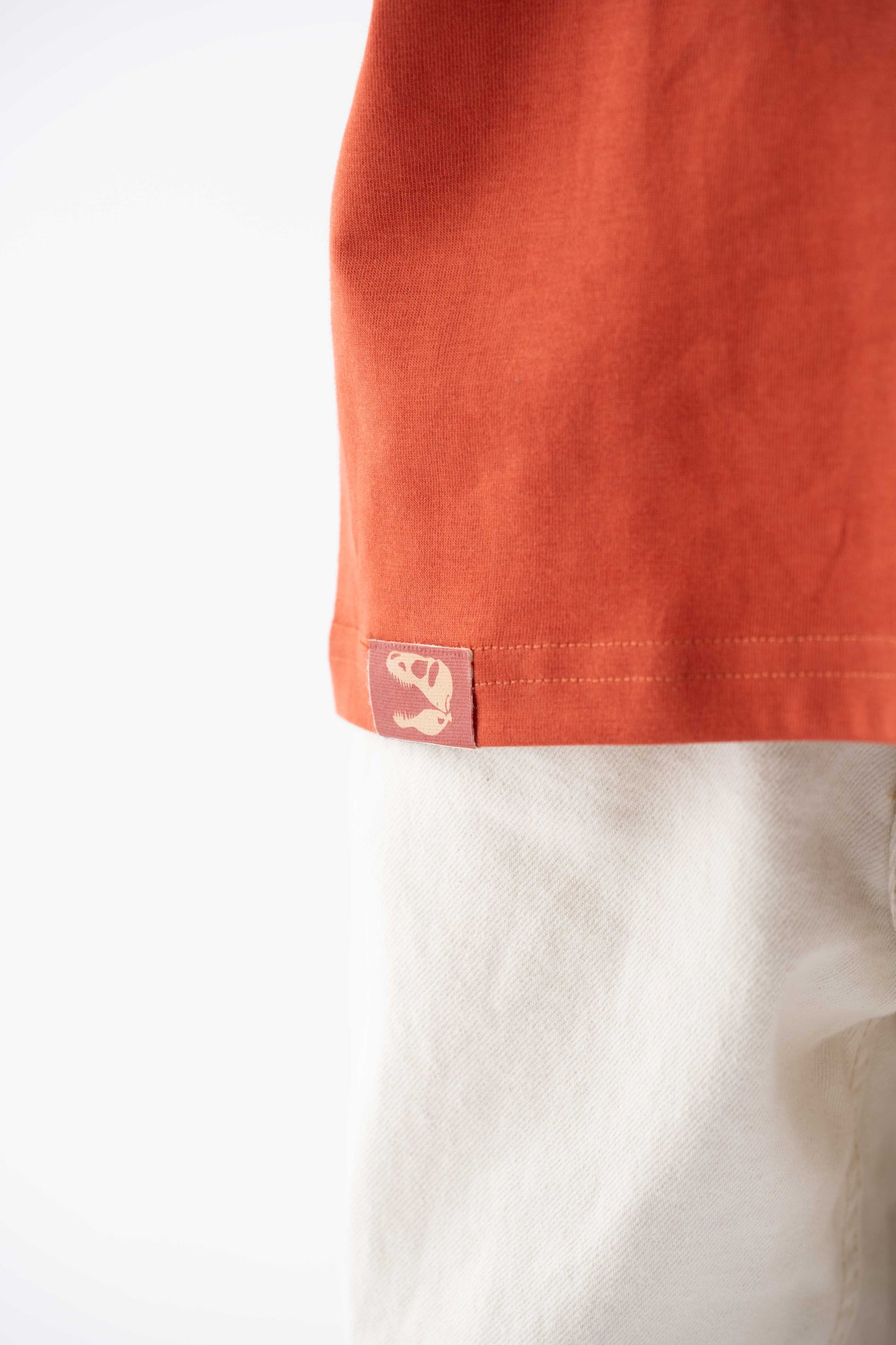 Triceratops Stomp Rust Brown Tee