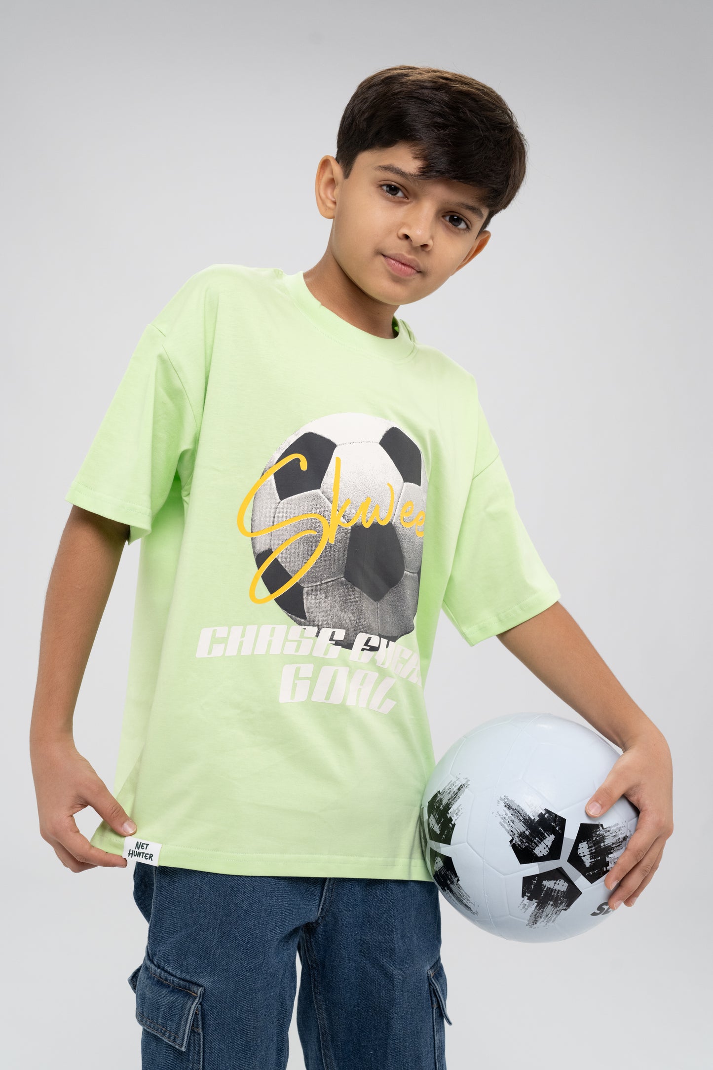 Light Green Football T-Shirt
