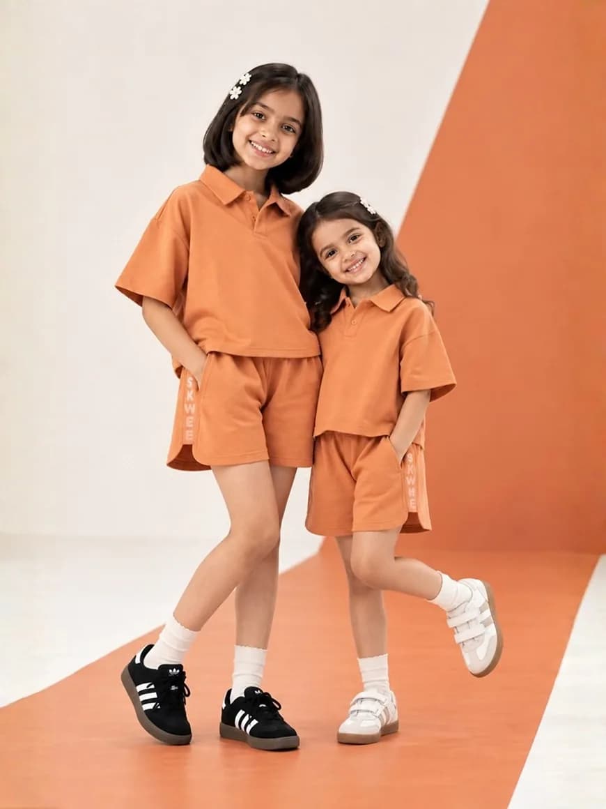 Rust Orange Terry Co-Ord Set, view 3 of 5