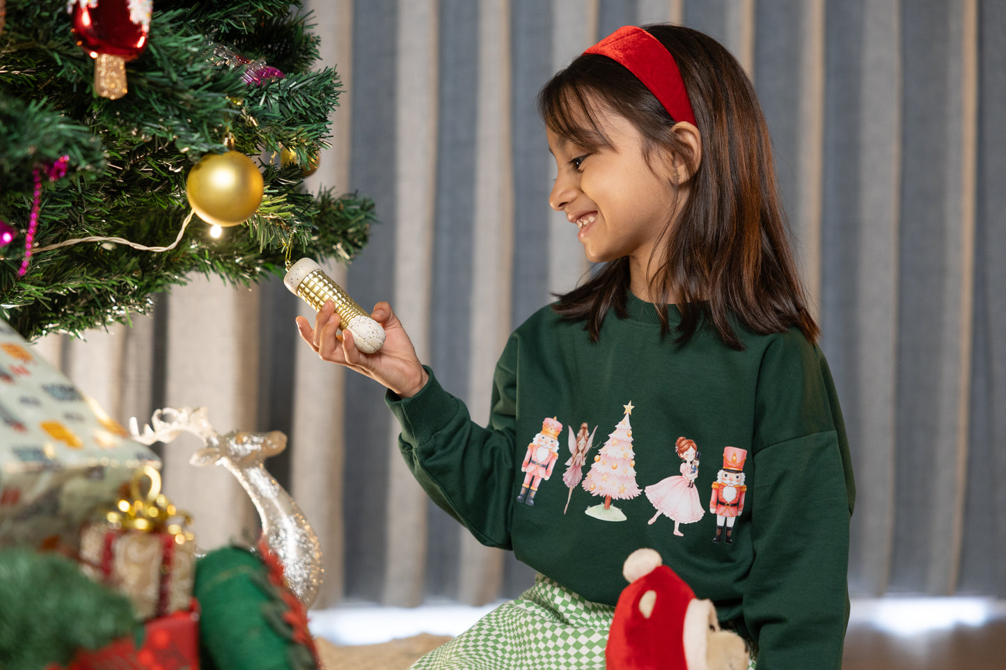 Signature Holiday Fairy Nutcracker Green Sweatshirt
