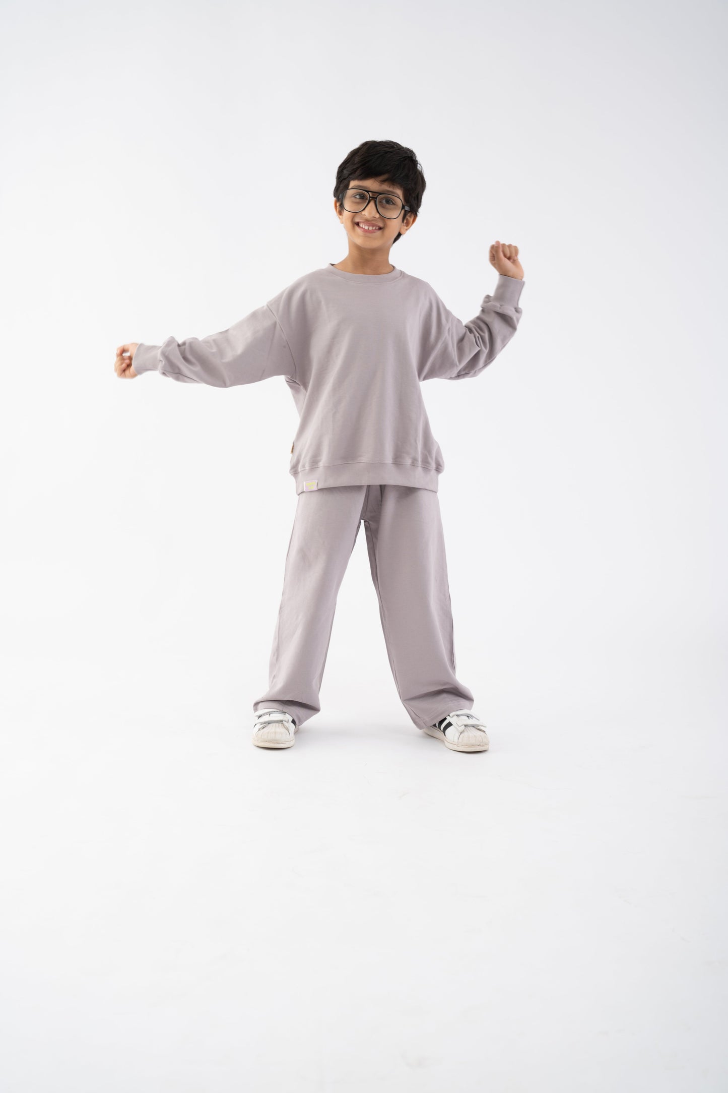 Unisex Ash minimal Co-Ord Set