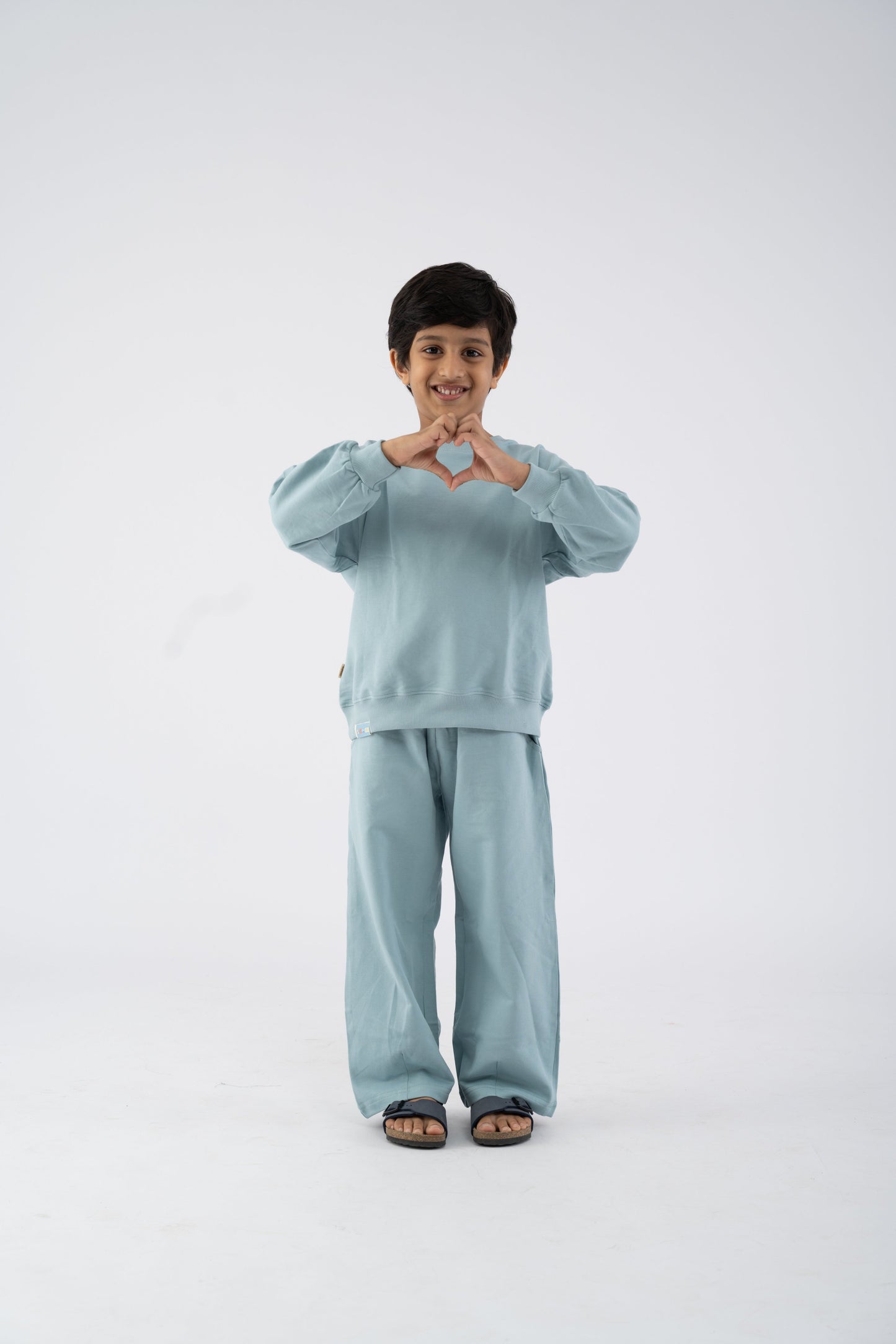 Unisex Scam Blue Minimal Co-Ord Set