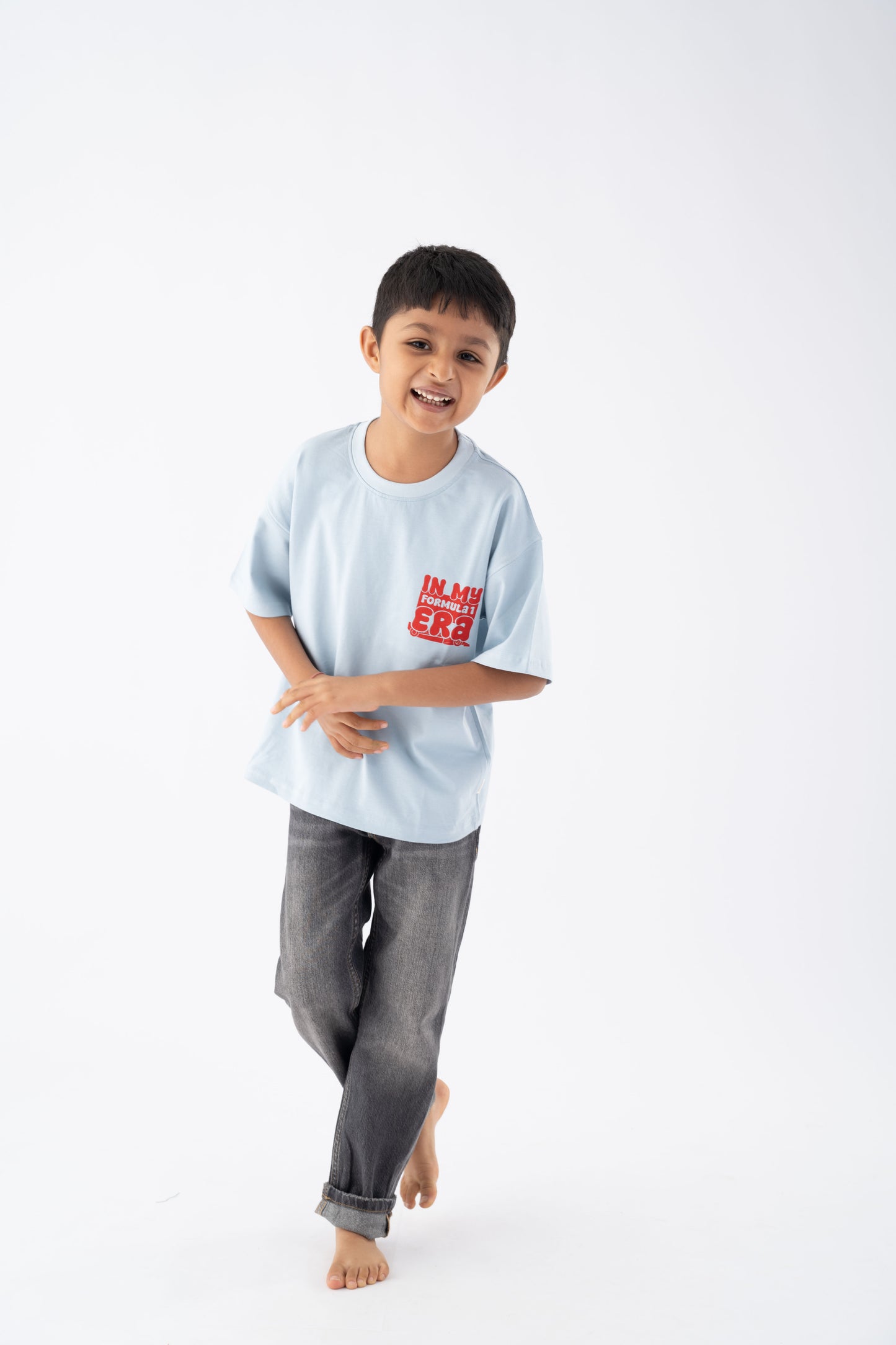 Race Car Light Blue Tee