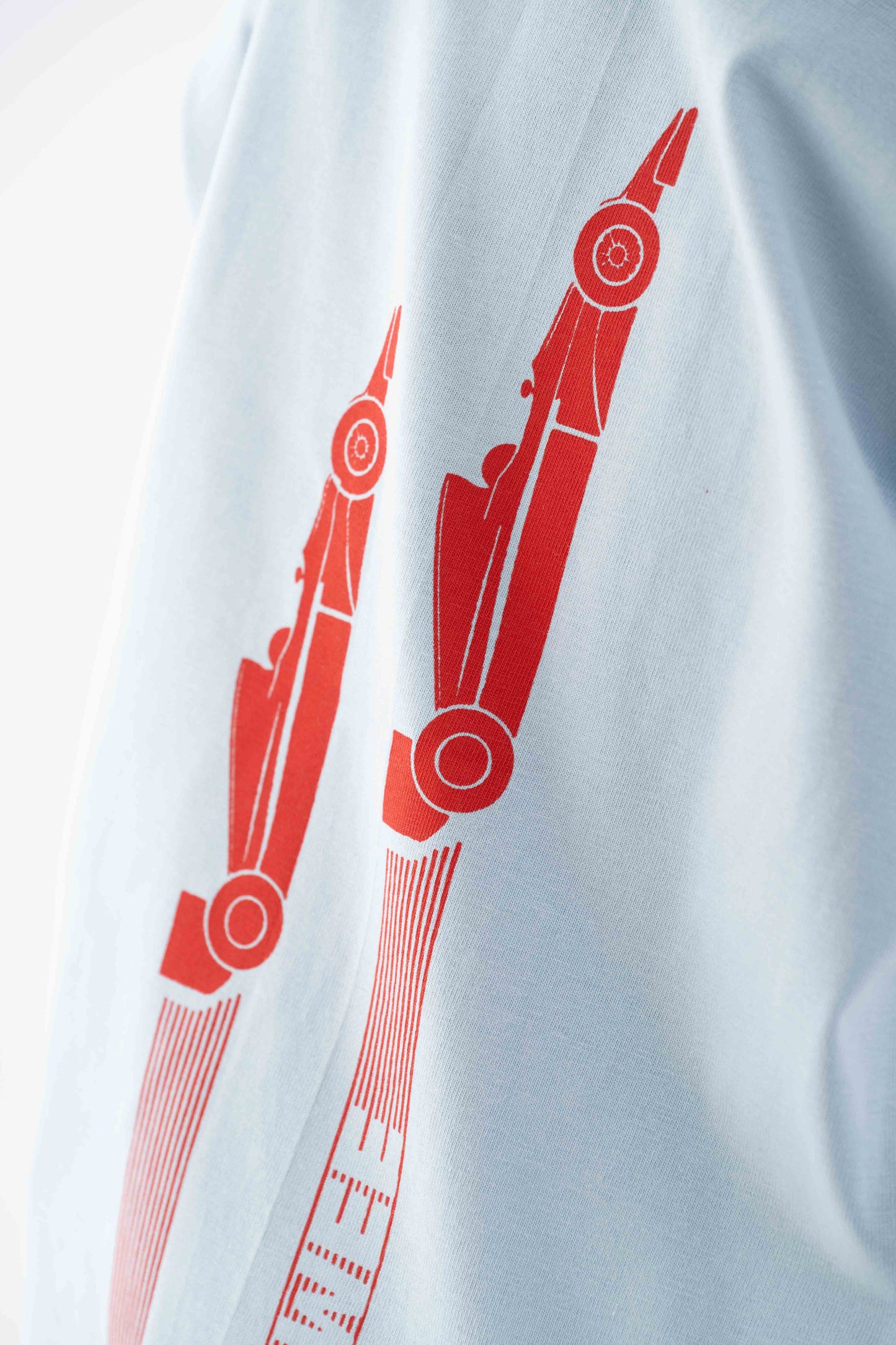 Race Car Light Blue Tee