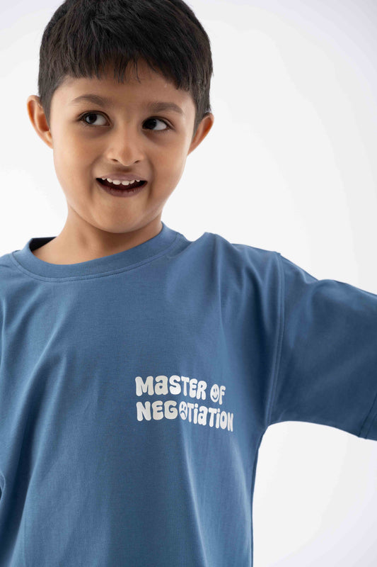 Master of Negotiation Airforce Blue Tee