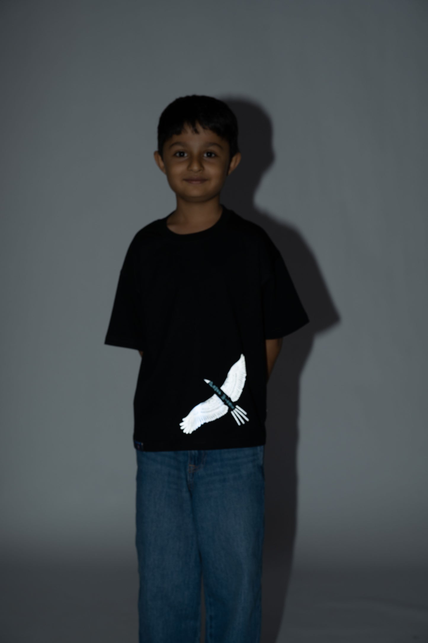 Power Wing Black Tee