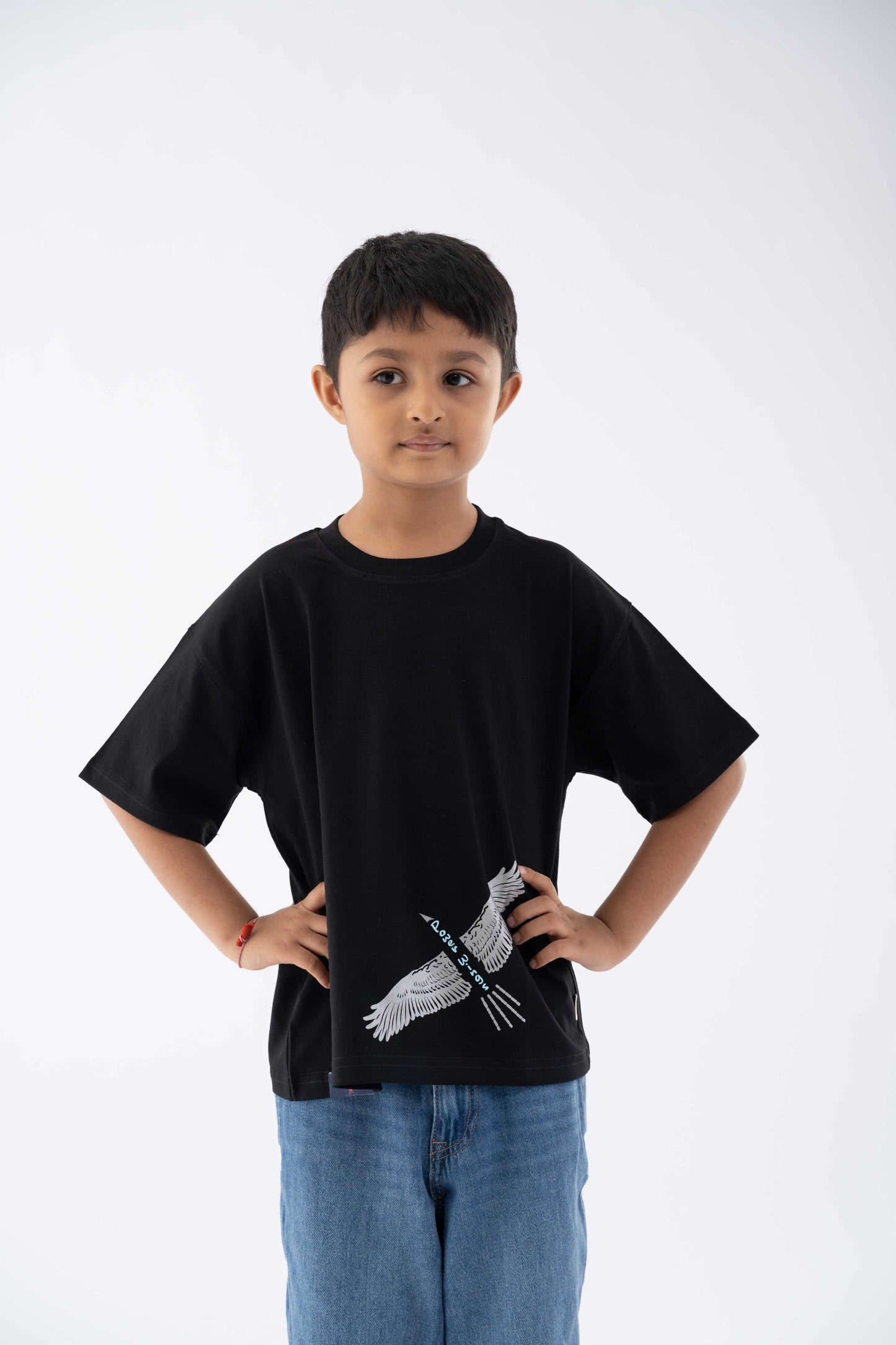 Power Wing Black Tee