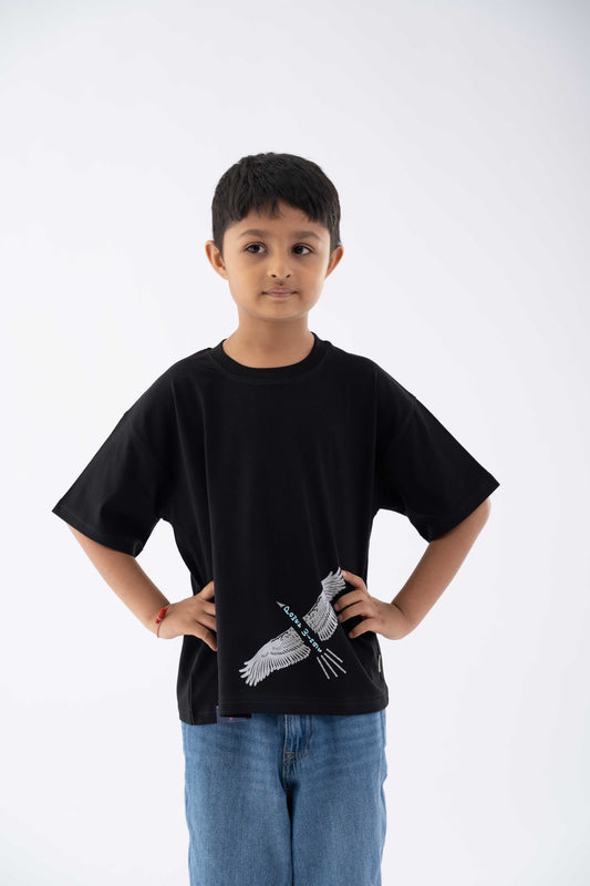 Power Wing Black Tee