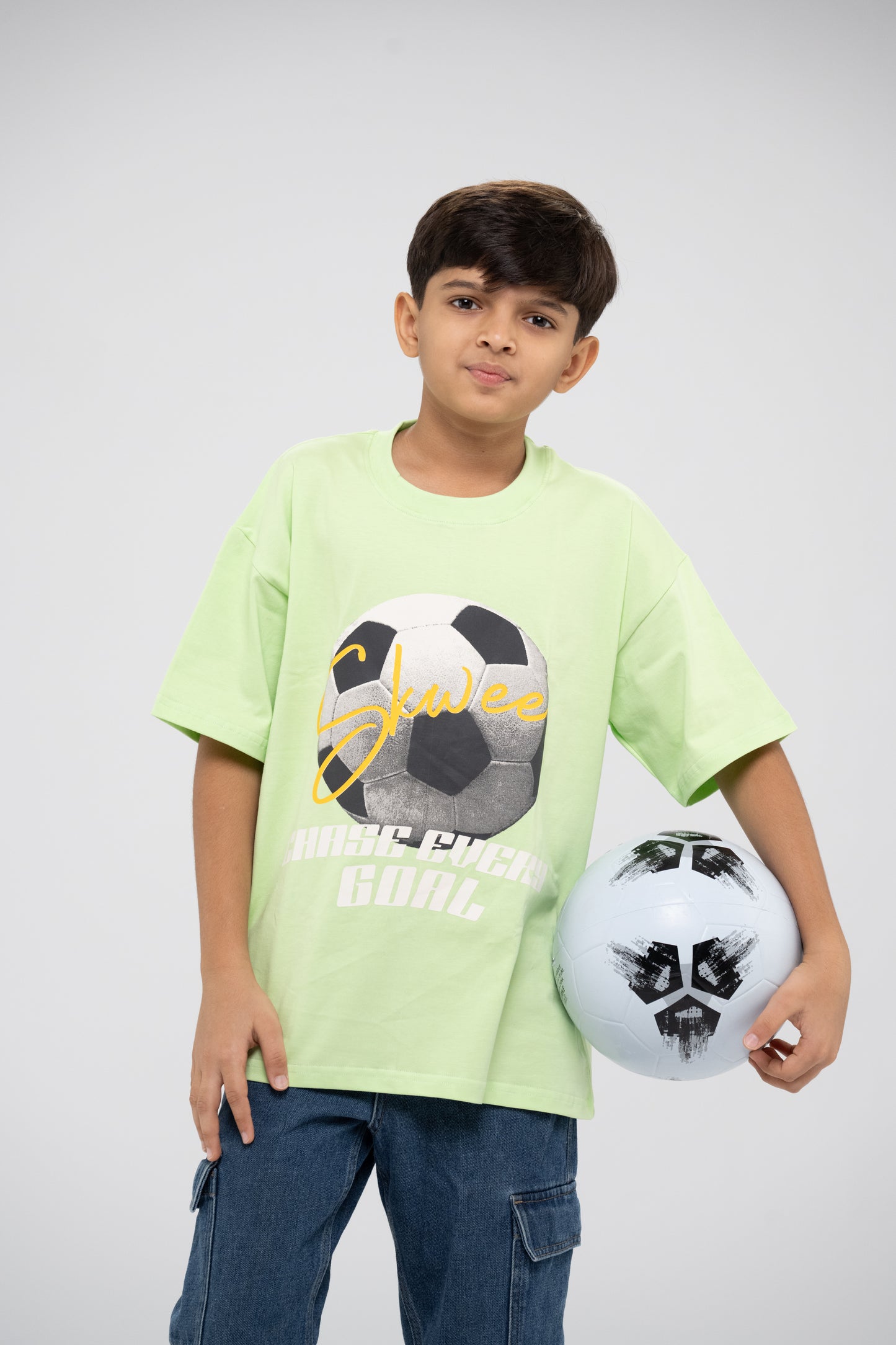 Light Green Football T-Shirt